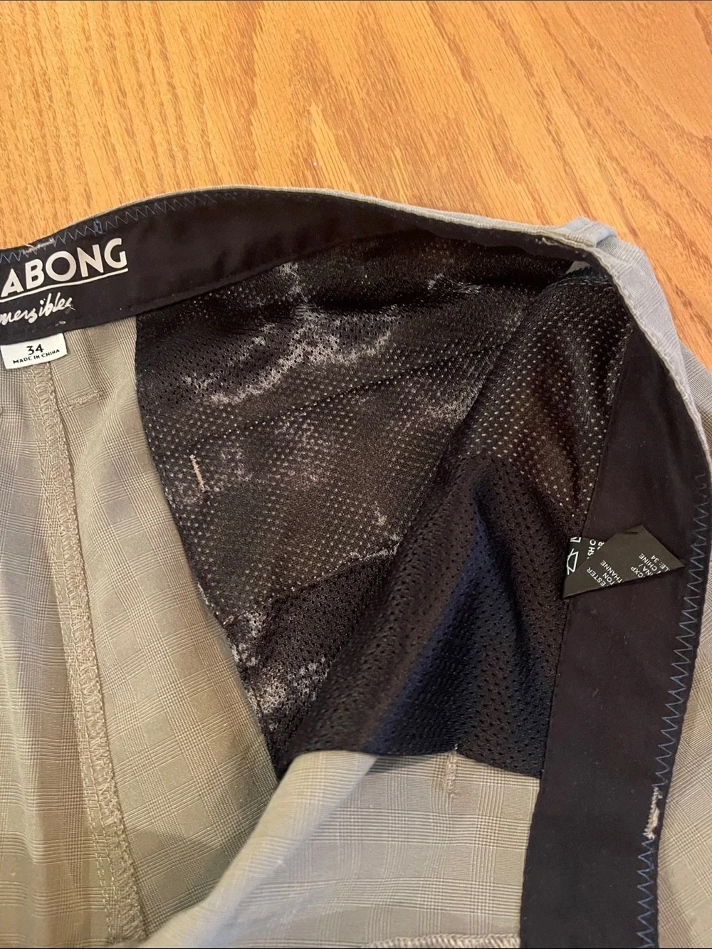 Billabong Men's Slate Gray Flat Front Shorts